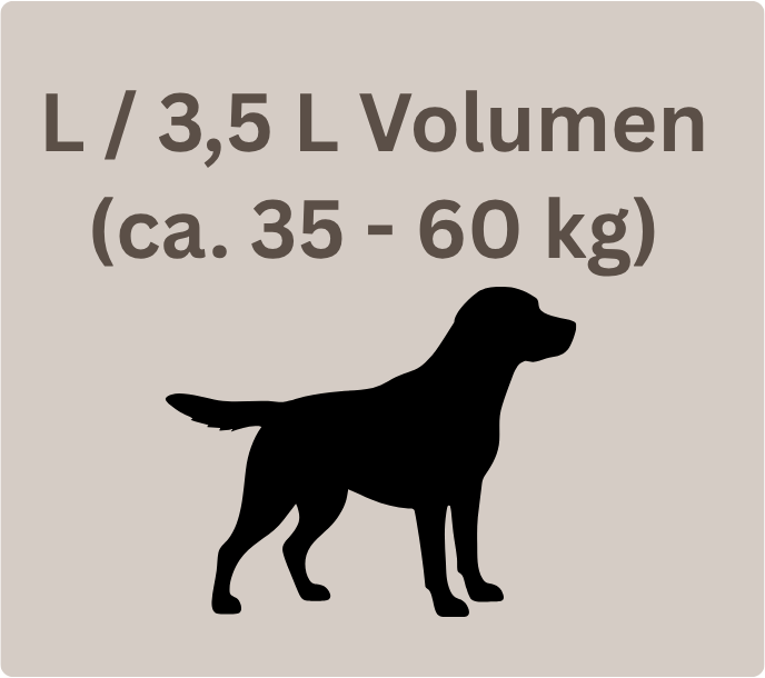 L / 3,5 L Volumen (ca. 35-60 kg)